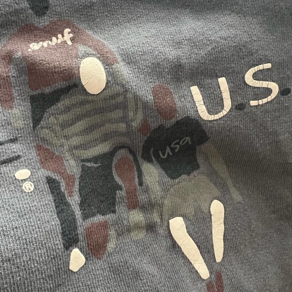 ENUF USA Vintage Sweatshirt Blue Gray XL/L - Picture 5 of 5